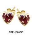 Glamour Heart Stud Earring STE-106
